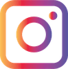 Buntes Instagram-Logo mit Farbverlauf auf weißem Hintergrund