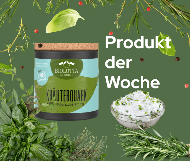 Biolotta Kräuterquark Gewürz mit frischen Kräutern als Produkt der Woche